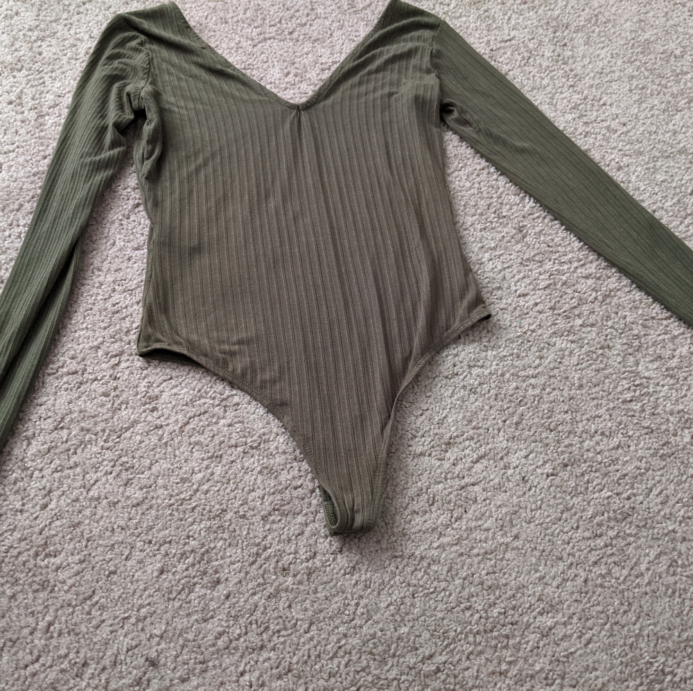 Olive green bodysuit